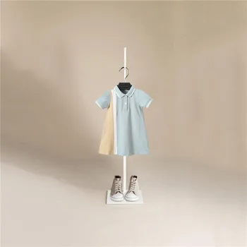 

Summer Girl Dress Fashion Baby Kids Summer Clothes Cartoon Stripes Cotton Dress for Baby Girl Baby Short Sleeve Princess Dress