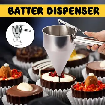 

Multi-function Stainless Steel Baking Funnel Waffle Batter Dispenser Pancake Maker Cooking Tools Fish Ball Funnel for Kitchen