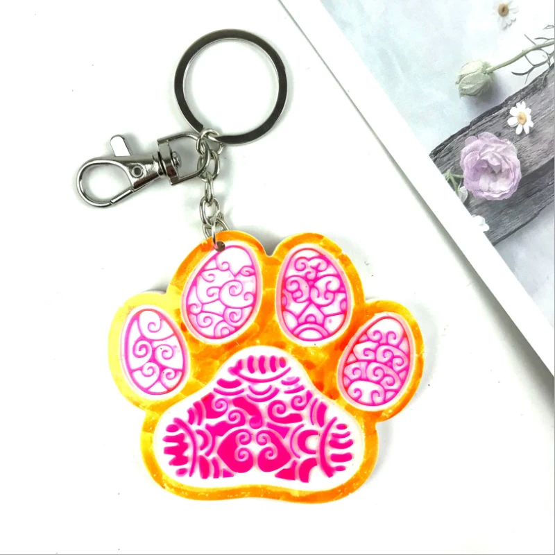 Kitten Claw Silicone Mold DIY Dog Tag Bone Shaped Keychain Pendant Epoxy  Resin Mold Craft Jewelry Making Tool Casting Mould