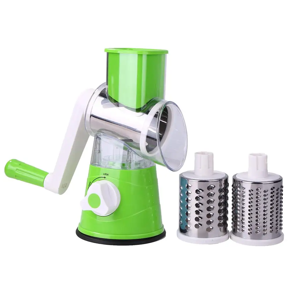 

Multi-functional Manual Vegetable Fruit Cutter Potato Shred Grater Stainless Steel Round Slicer Kitchen Accessories Cooking Tool