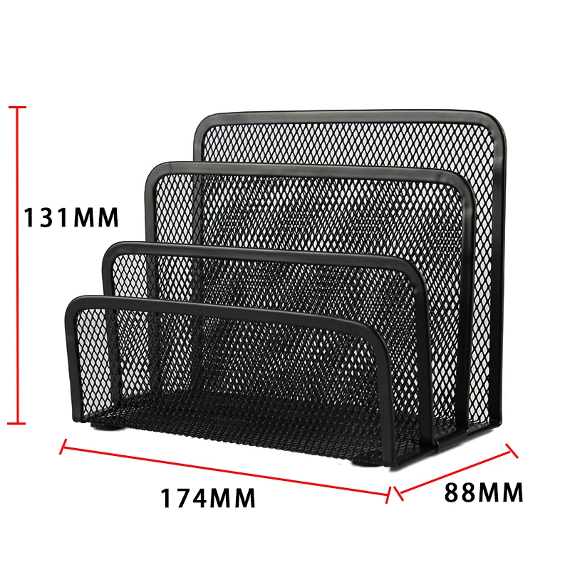 4 Tiers Metal File Tray. Paper And Documents Organizer , Office Accessories Desk Rack DIY