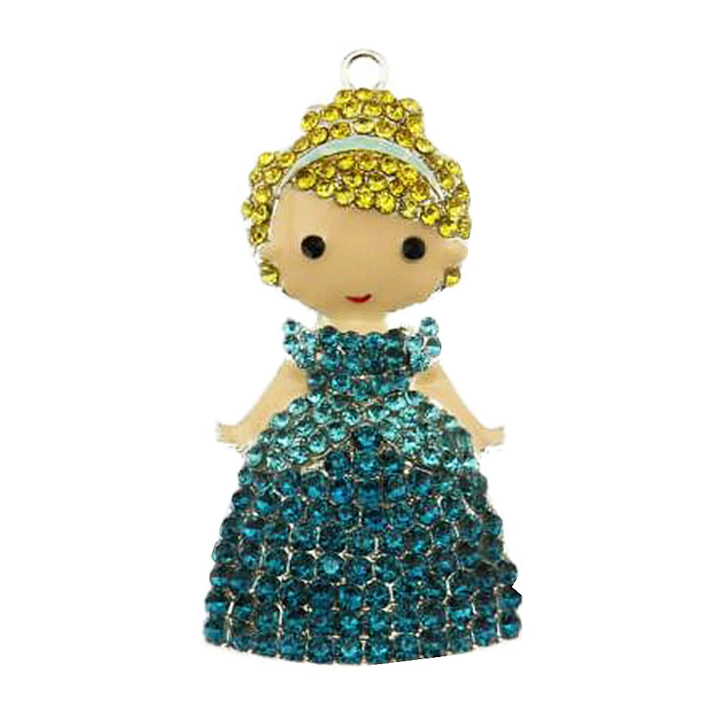 10 шт./лот кулоны принцессы из страз Cinderlla для массивного ожерелья | Украшения и