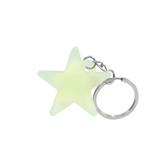 100PCS PVC fluorescent key holder 