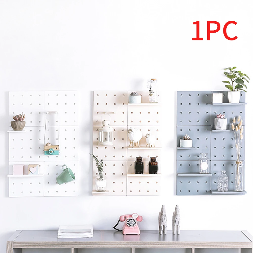 Нескользящая Pegboard пробойник, домашний декор, клейкая дырочная доска, ПП настенная полка для кухни, ванной комнаты, демонстрационная стойка для спальни, гостиной