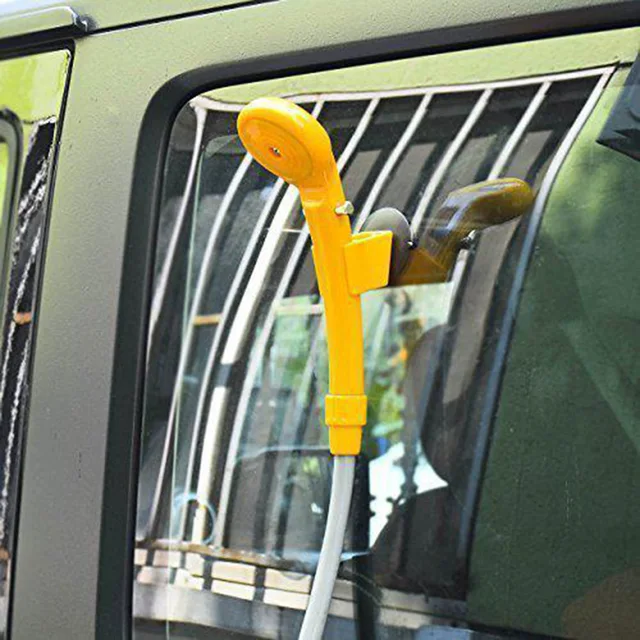 Portable Car Shower Washing Tool 12V Pumps Water from Bucket Into