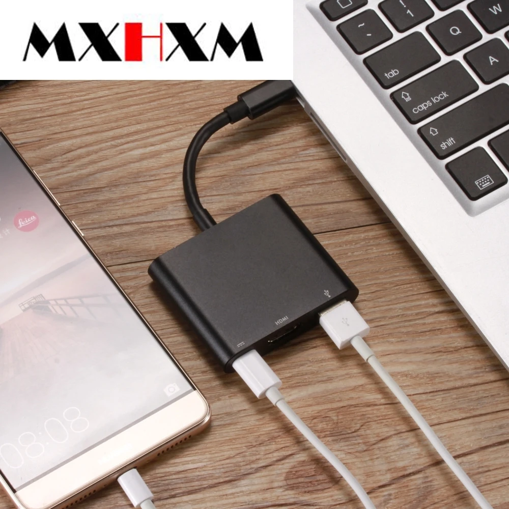 Type-c-d-hdmi три в одном для Apple type c vga-to-hdmi конвертер HD HUB3.0