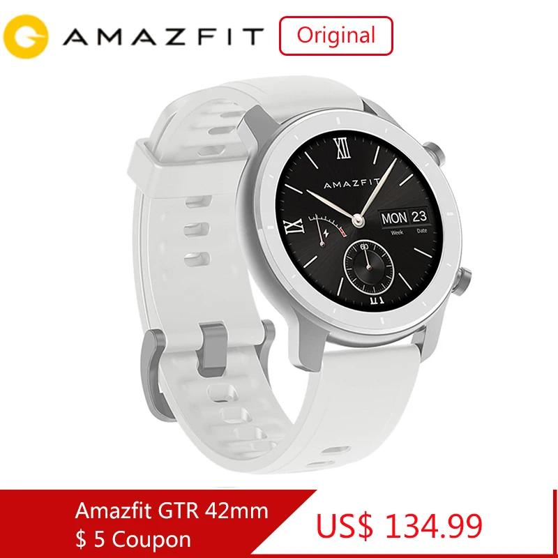 

Global Version New Amazfit GTR 42mm Smart Watch 5ATM Smartwatch 12Days Battery Music Control For Xiaomi Android IOS