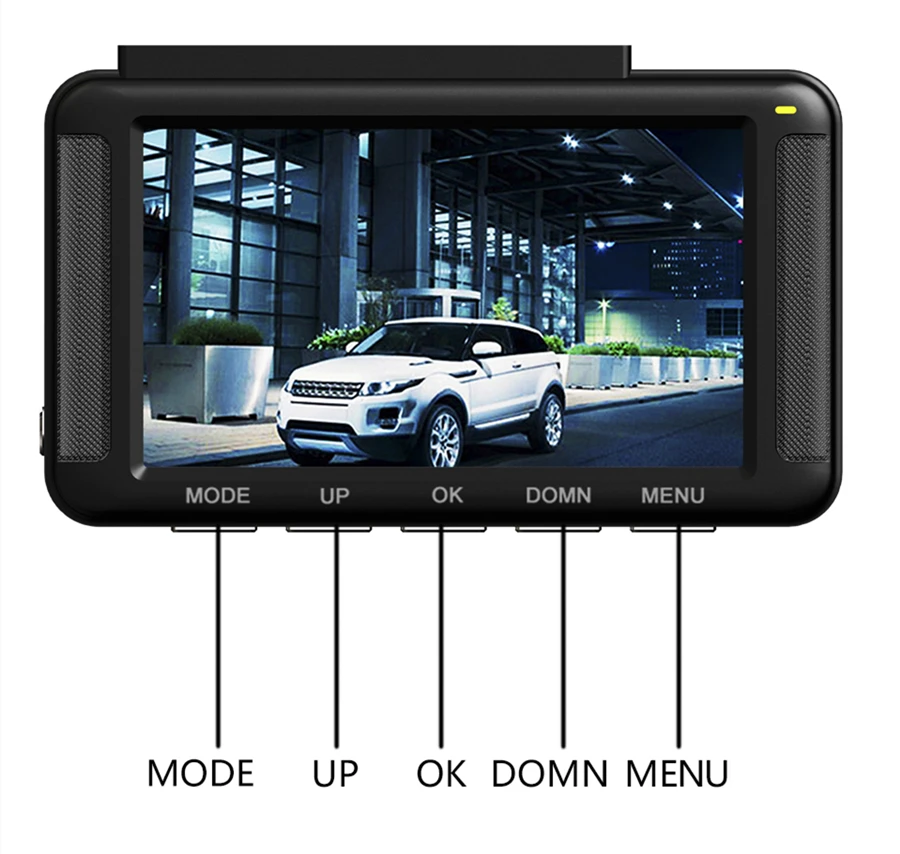 Новые 3 дюймов Автомобильный видеорегистратор Камера полный HD1080P Автомобильный видео Регистраторы петля Запись Dash Cam Встроенный gps Ночное видение автомобиля Камера приборной панели