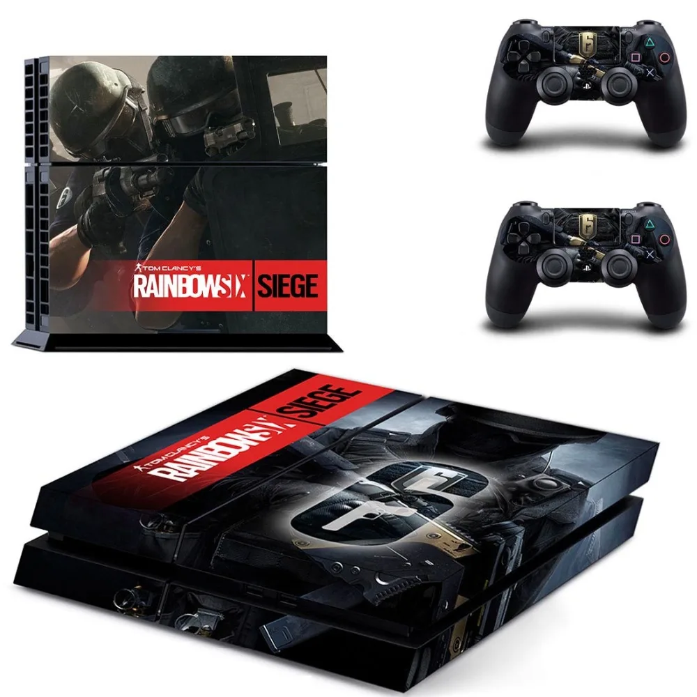 Наклейка Tom Clancy's Rainbow Six Siege PS4 PS 4 Play station 4 sticker s Pegatina для консоли и контроллера sony playstation 4