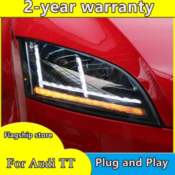 

Car Styling for Audi TT headlight 2006-2014 led headlight for TT Headlight Lamp with dynamic turn signal