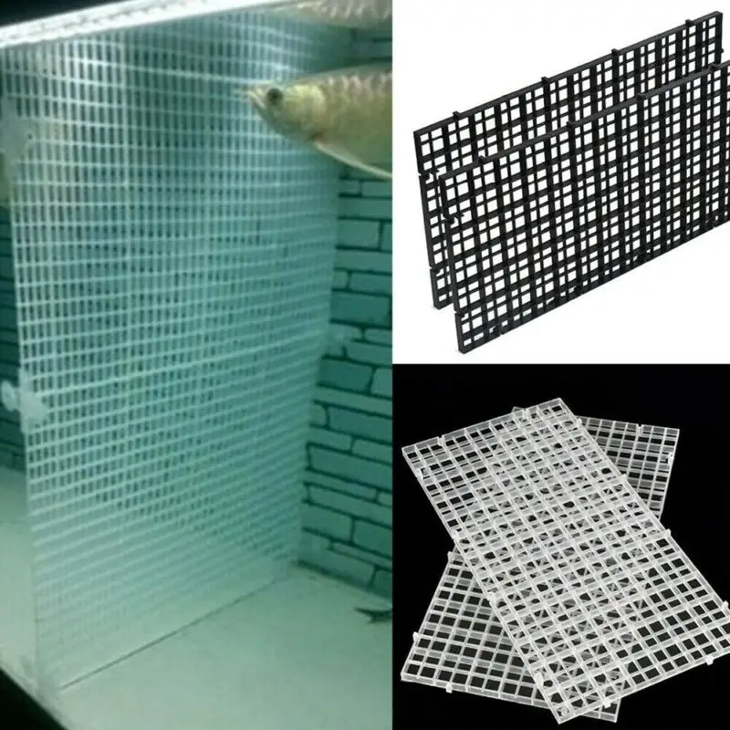 4pcs Grid Isolation Board Aquarium Separator Free Cut Fish Tank