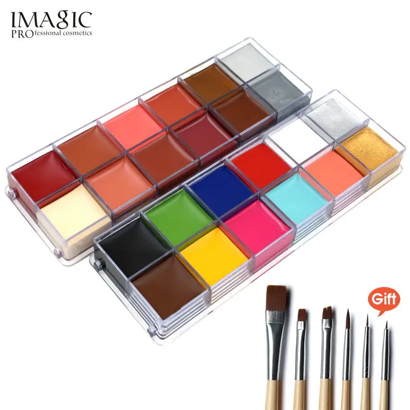 Шоколад IMAGIC Topcoat косметика для Хэллоуина Нетоксичная краска на водной основе Рождественская вечеринка необычный дьявол вентилятор тело грунтовочный состав комбинация - Цвет: Шоколад