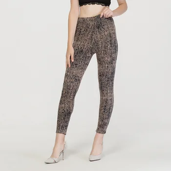 

100% Wool Warm keeping Pants Women's Double Layer Thick Tight High-waisted Leggings Wool Knit Skinny Pants