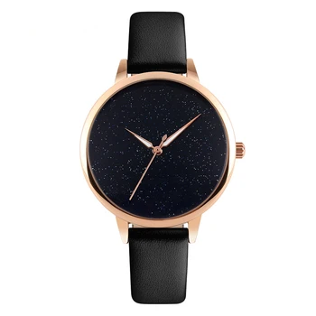 

2020 Fashion Starry Women's Watch Waterproof Simple Compact Personality Quartz Watch Elegant Temperament Female Student Watch