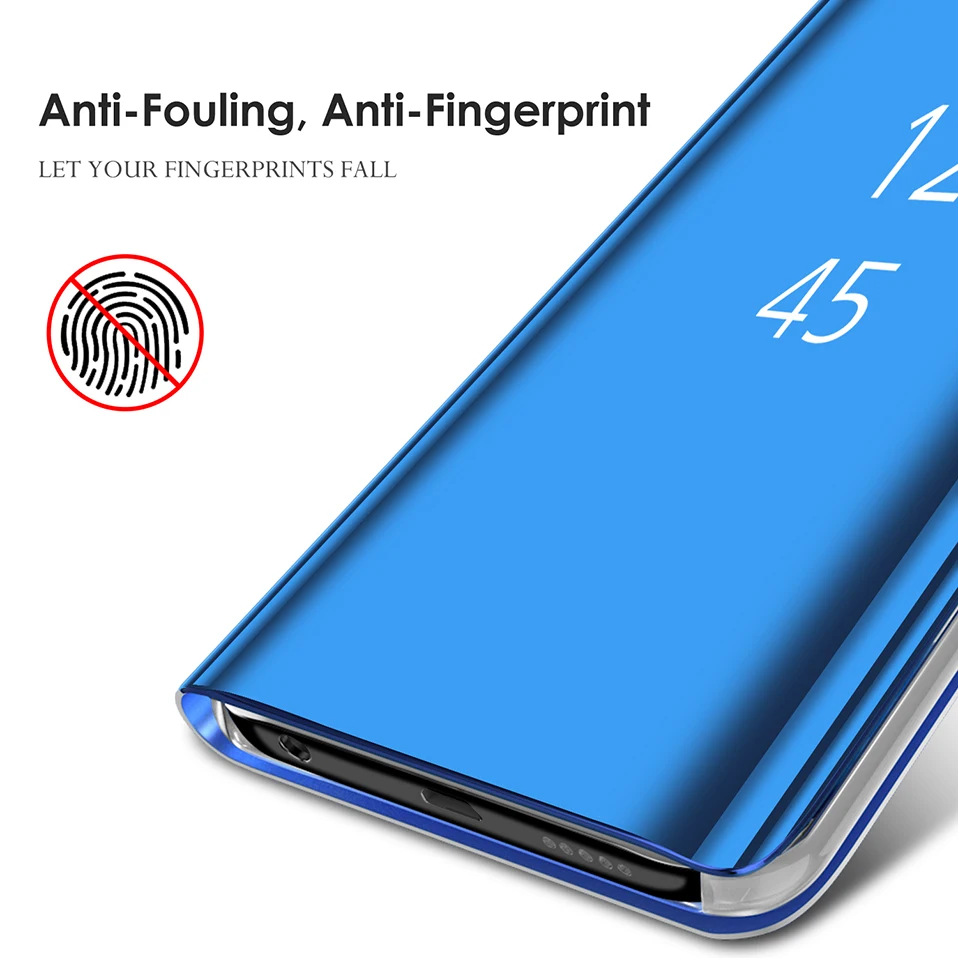 Для samsung Galaxy S10 S9 S8 Plus S10E Caase чехол для samsung Galaxy Note 8 9 чехол умный зеркальный телефон кожаный флип чехол S10+ S