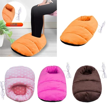 

USB Electric Foot Warmer Heating Pad Slippers Shoes Chair Soft Warm Cushion Winter Feet Leg Thermostat Heater Blanket Mat