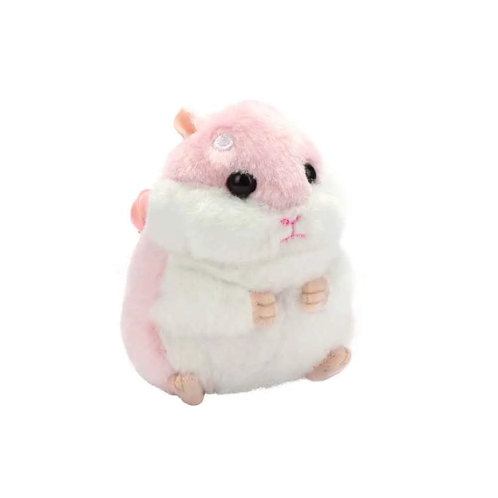 10cm Mini Hamster Plush Toys Kawaii Stuffed Animals Faux Rabbit Fur Fluffy Hamster Doll Pendant for Children Girl Birthday Gift