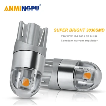 

ANMINGPU 2x Signal Lamp W5W Led Canbus 3030SMD T10 Led Lights For Car Clearance Light Reading Lights Dome Light Interior Lights