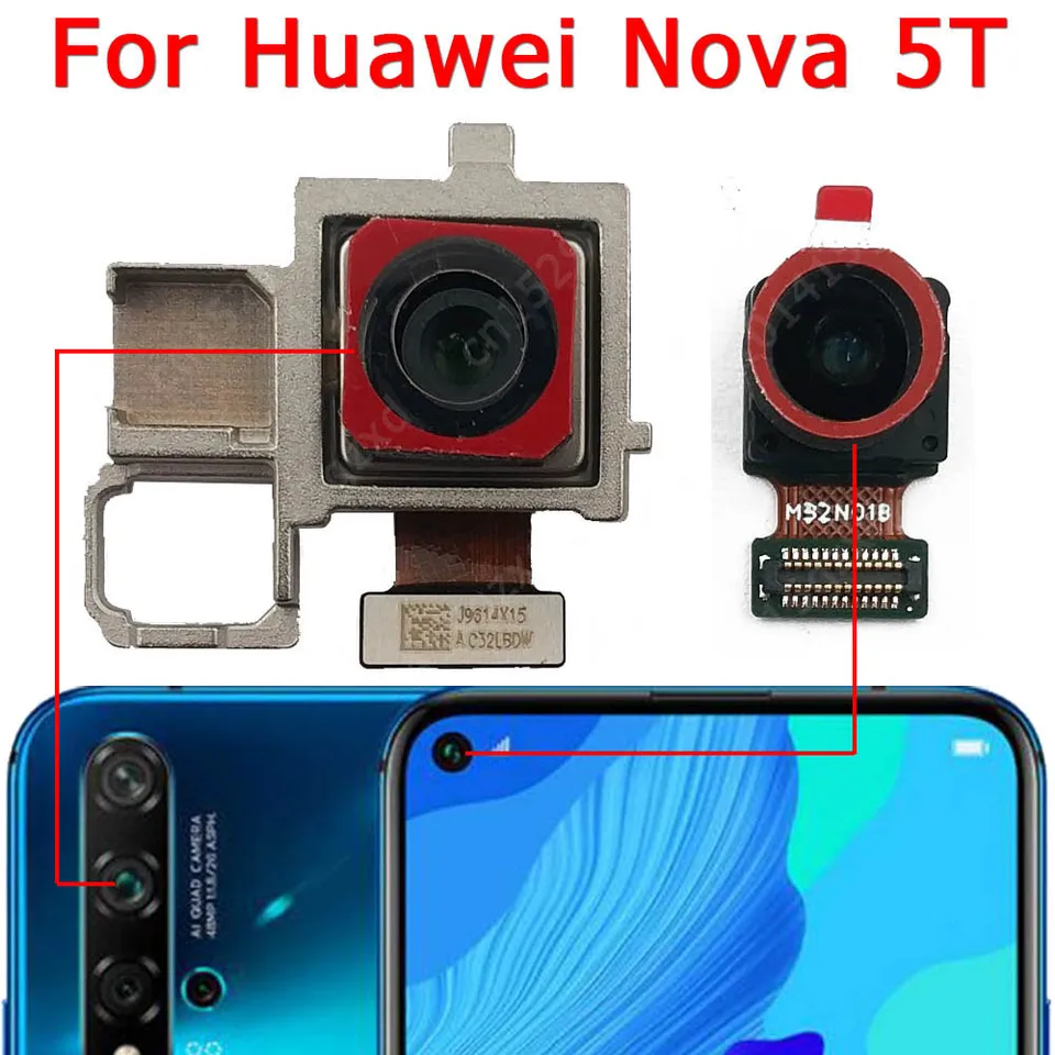 For Huawei Nova 5T Front Rear View Back Up Camera Frontal Main