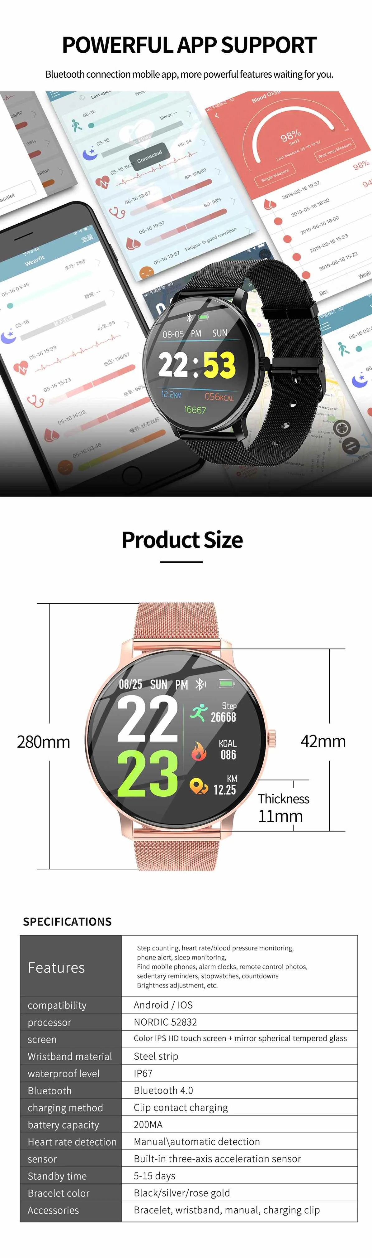 XANES R88 1,3 ''ips сенсорный экран водонепроницаемые Смарт-часы секундомер кровяное давление пульсометр спортивный браслет для фитнеса