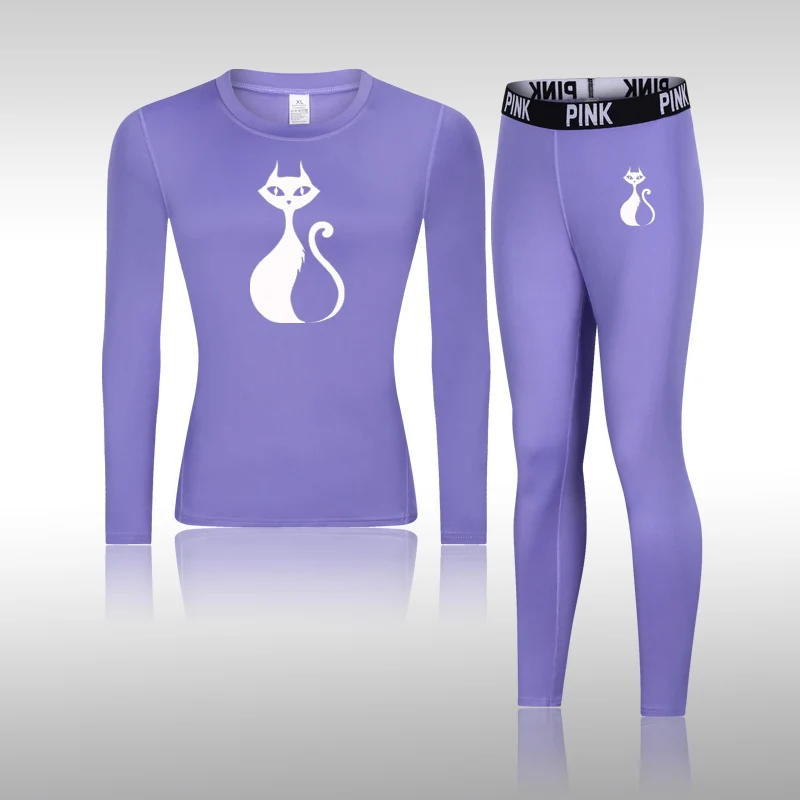 Women Ultra Soft Winter Quick Dry Base Layering Set Thermal Underwear Long Johns Set Clothes Plus Long Sleeve + Trousers