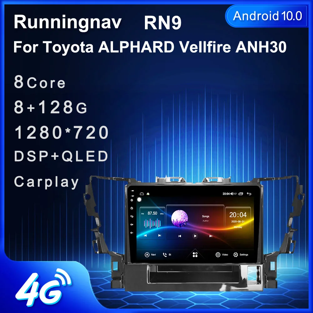 

4G LTE Android 10.1/9/8.1 For Toyota ALPHARD Vellfire ANH30 Multimedia Stereo Car DVD Player Navigation GPS Radio