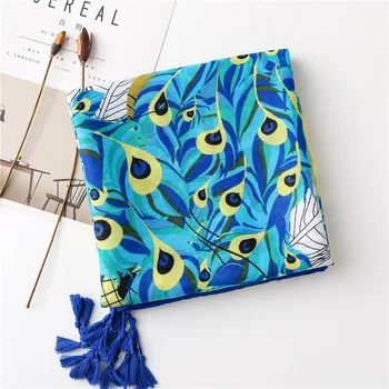 

Fashion Women long ethnic PRINT Pattern Scarf Tassel Travel Shawl Cover Up New Vintage Sjaal Wrap Hijab Snood
