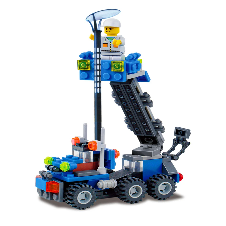 KAZI 6409 City Car Transport Dumper Truck Building Blocks Brick Compatible Technic Playmobil Toys For Children