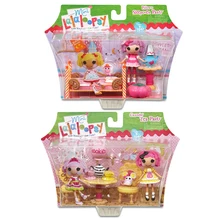 Мини Lalaloopsy кукла ночевки вечерние Чай вечерние Модные 2 фигурка кукол игрушка набор для девочек, подарки для детей