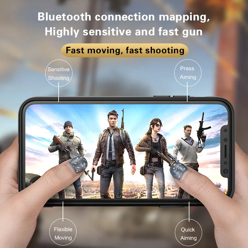 2 в 1 для PUBG контроллер чехол для телефона для IPhone игровой джойстик L1 R1 Кнопка триггера геймпад