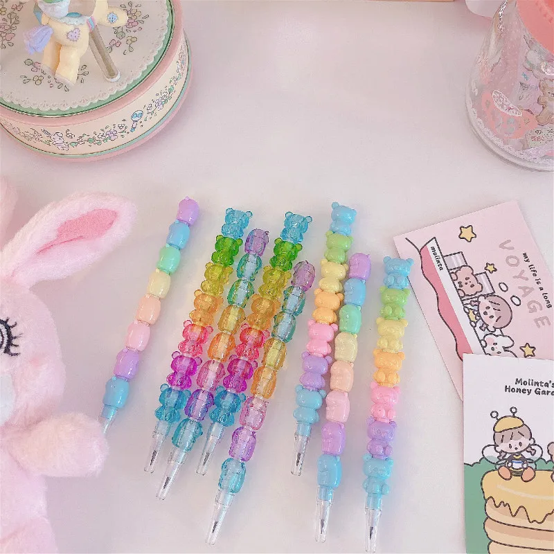 Механический карандаш с милым мишкой из мультфильма Мишка резинка 2 шт./Лот