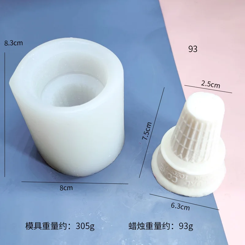 Ice Cream Ball Candle Silicone Mold DIY Aromatherapy Plaster Candle Diffused Stone Handmade Mold Dessert Cake Soap Tools silicone mold silicone candle mold aromatherapy candle mold silicone candle molds candle mold