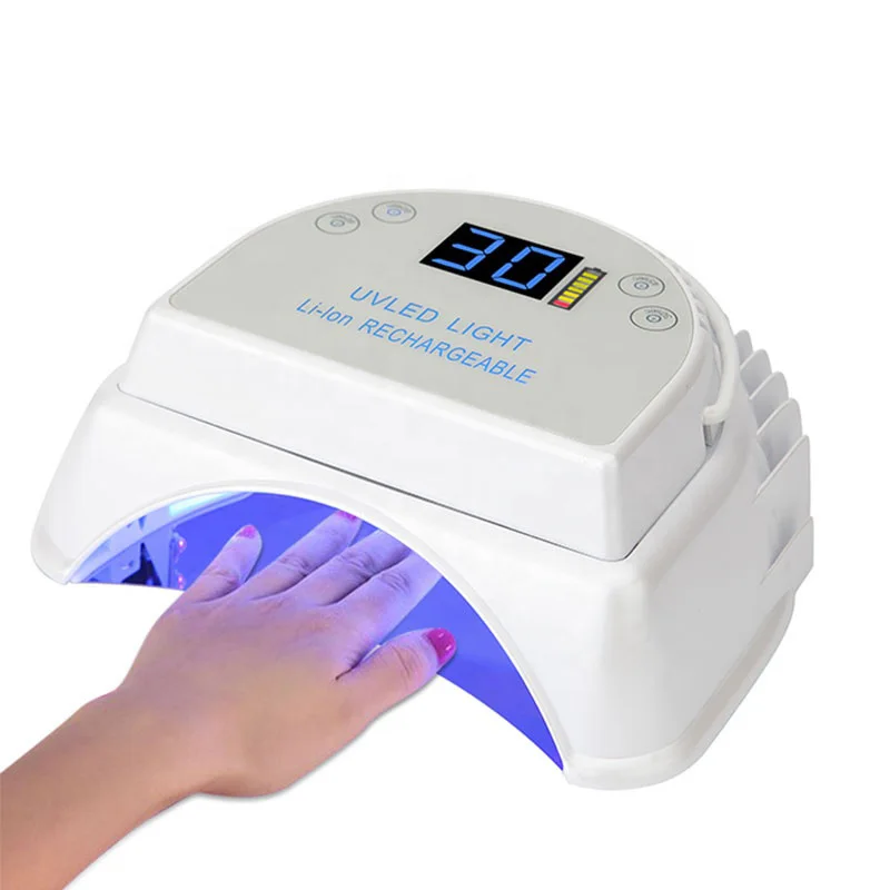 

DIY Power 64w Nail Lamp UV LED Nail Dryer Machine Cordless Battery for Nail Set Art Tools Drying Polish Gel 56w Wireless Light