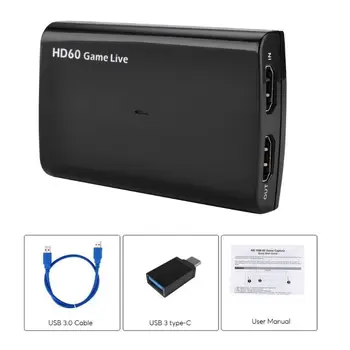 

1Set hdMI Video Capture USB 3.0 Mic 1080P Game Video Recorder for PS3 PS4 TV Box