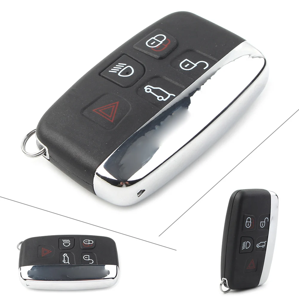

Car Remote Key Shell Case Fob Replacement Housing 5Buttons for Land Rover LR2 LR4 Range Rover Discovery Range Rover Evoque Velar