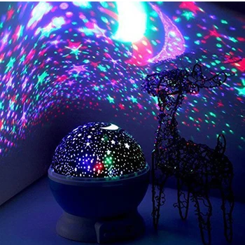 

LED Star Master Sky Starry Lamp Auto Rotating Projector Night Light With USB Port Bedroomlight LampValentine'S DayFestival Gifts