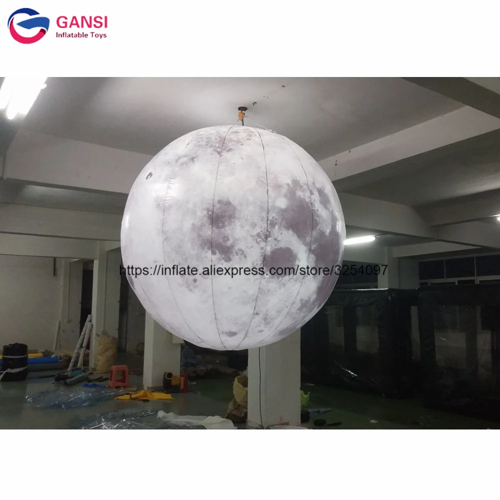 Free shipping inflatable led moon globe inflatable lighting moon with high quality