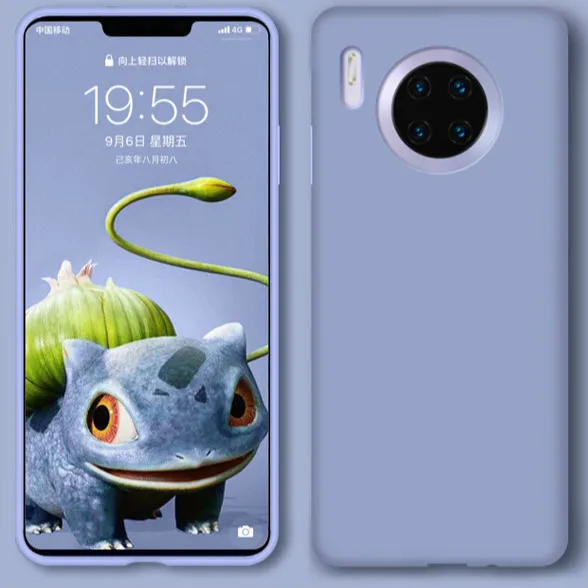 Lavender ash Силиконовый чехол huawei, защитный чехол для телефона huawei mate 30 mate 30 Pro, мягкий чехол для телефона, противоударный чехол для телефона - Цвет: Lavender ash
