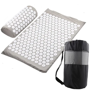 

ECO Friendly Massage Yoga Mat Acupressure Relieve Stress Back Body Pain Spike Mat Acupuncture Yoga Mat with Pillow Body Relaxat
