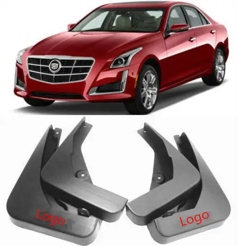 4 x литые Передние Задние Автомобильные Брызговики для Cadillac CTS- Брызговики для автомобиля крыло вспышки брызговик