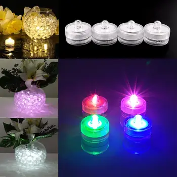 

4X Submersible LED Vase Floral Tea Light Party Banquet Wedding Decoration
