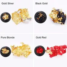 8 estilo da arte do prego brilho colorido folhas de alumínio 3d adesivo completo diy gel floco ferramentas paillette manicure cobertura polonês las g1g1(China)