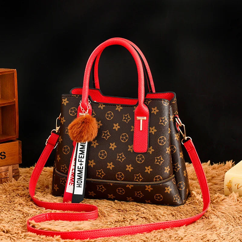 

2018 Winter Trend WOMEN'S Bag Korean-style Style Handbag Hot Selling Shoulder Bag Printed Shoulder Bag Cross Border Direct Suppl