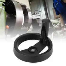 Складные маховики черные Ручные колеса складные вращающиеся ручки 12*125 для детали токарного станка резиновые колеса