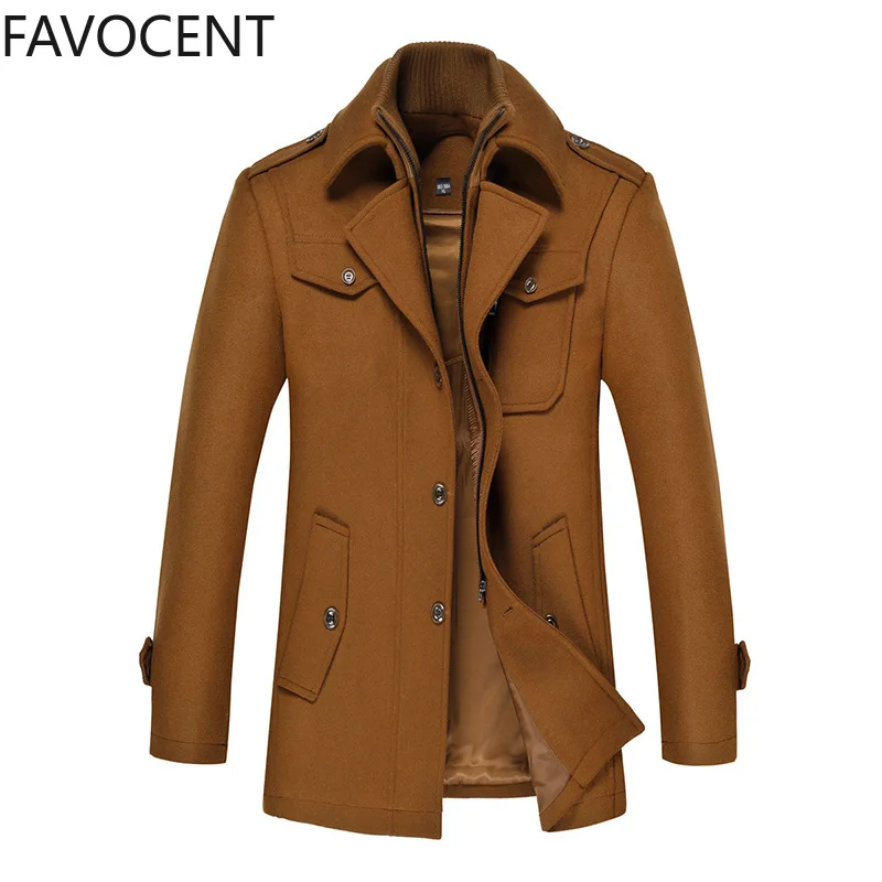 Autumn Winter Wool Coat Men Slim Large Size Trench Coat Men Thick Woolen Coat Mens Overcoat Fashion Men Wool Jacket Smart Casual Autumn Winter Wool Coat Men Slim Large Size Trench Coat Men Thick Woolen Coat Mens Overcoat Fashion Men Wool Jacket Smart Casual