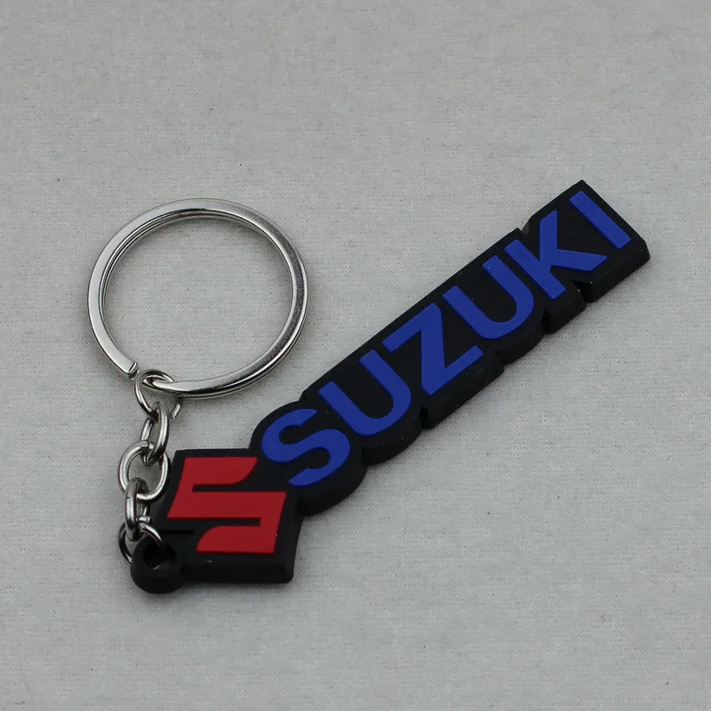 

moto accessories soft rubber decal part motorcycle key chain holder for suzuki gsr 600 ltz 400 keychian moto key rings car style