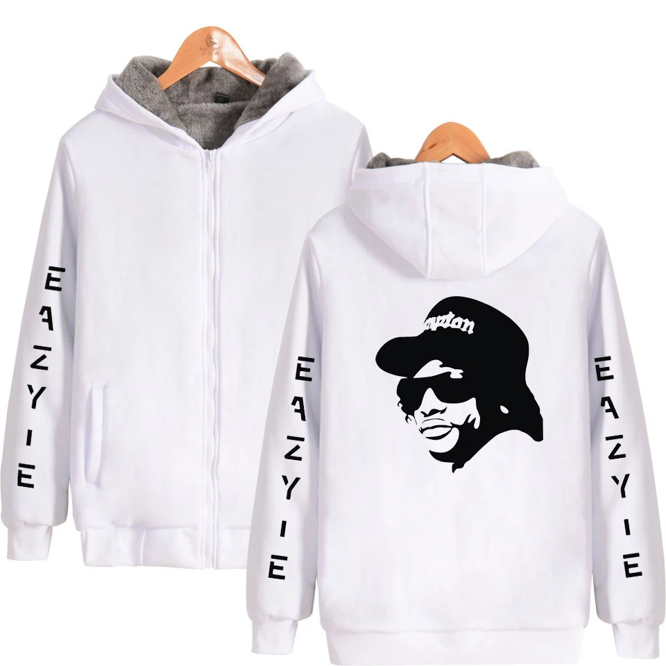 Eazy-E мужские парки на молнии, мужские парки, большие размеры, зимняя одежда в стиле хип-хоп, Повседневная теплая зимняя одежда на молнии Eazy-E