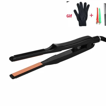 

Professional 2 in 1 Hair Straightener Curling Iron hair curler Flat Iron for Short Hair LED Hair Straightener Ceramic Beard