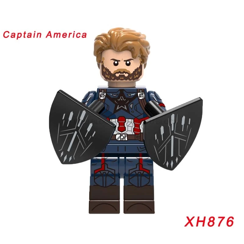 

Xh876 Single Sale Super Heroes Spiderman Ironman Iron Man Captain America Star Wars Building Blocks Christmas Toy