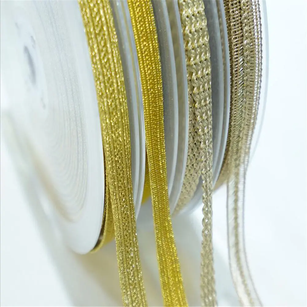 Braided Wire Ribbon for DIY Clothing Accessories, Webbing, Lace